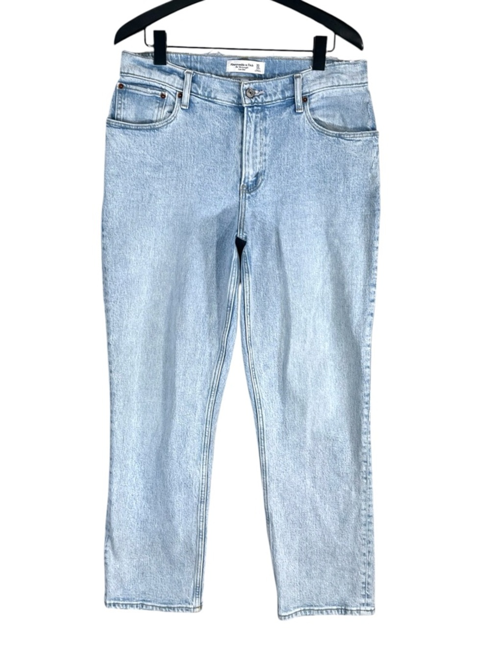 Abercrombie & Fitch Curve Love Low Rise 90s Straight Jean size 10 short - Picture 2 of 6